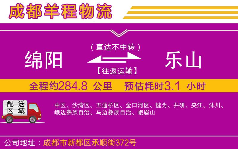 綿陽(yáng)到樂(lè)山物流公司