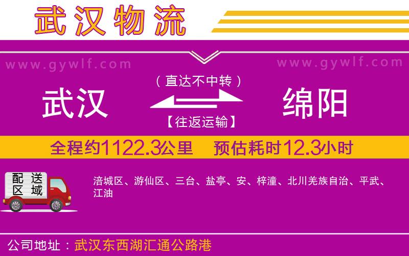 武漢到綿陽貨運公司