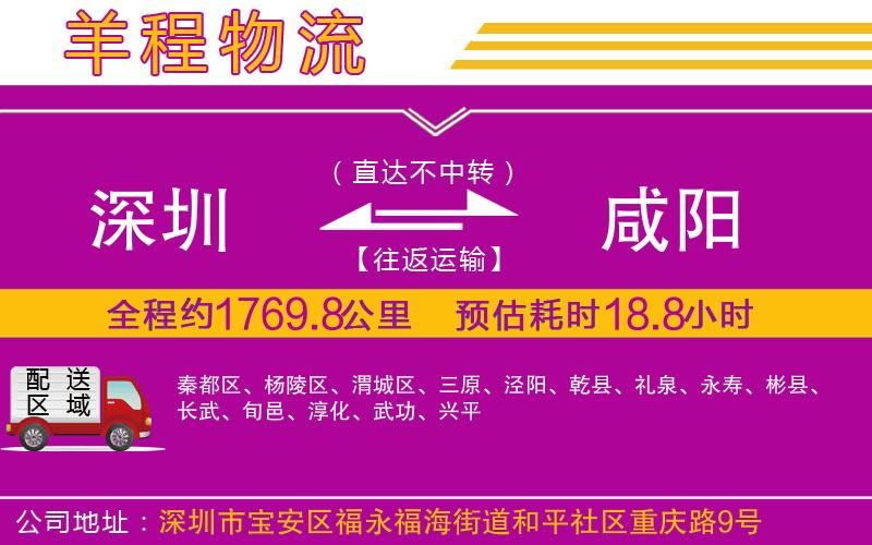 深圳到咸陽(yáng)物流公司