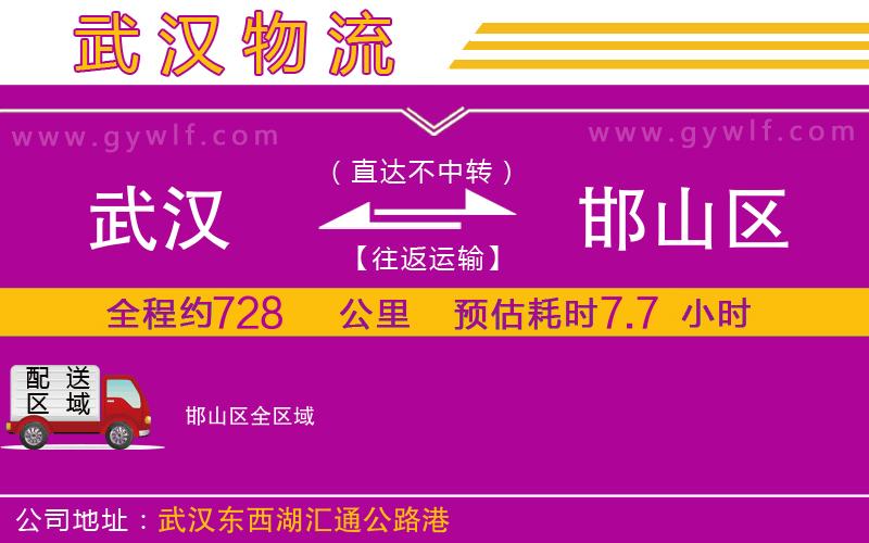 武漢到邯山區(qū)貨運公司