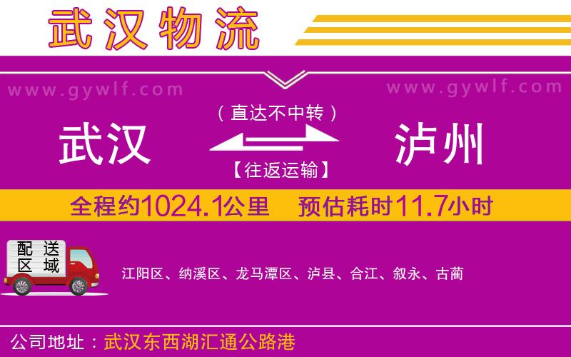 武漢到瀘州貨運(yùn)公司