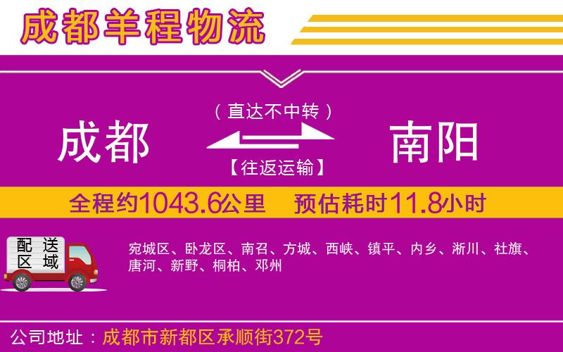 成都發(fā)南陽(yáng)貨運(yùn)公司