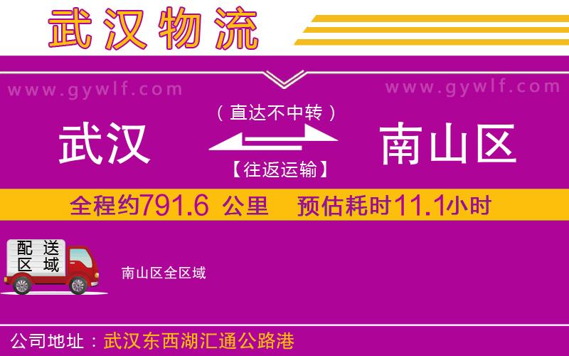武漢到南山區(qū)貨運(yùn)公司