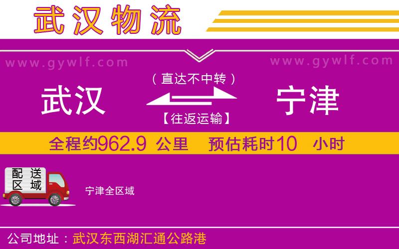 武漢到寧津物流公司