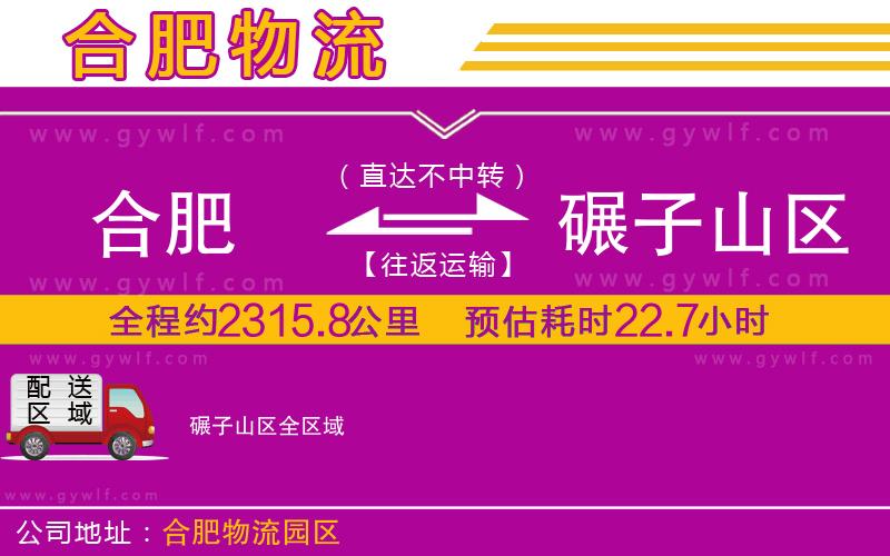 合肥到碾子山區(qū)物流公司