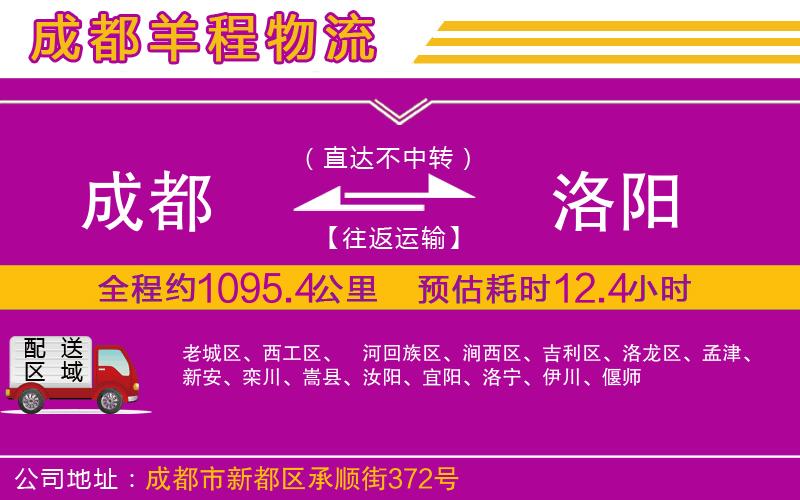 成都發(fā)洛陽貨運(yùn)公司