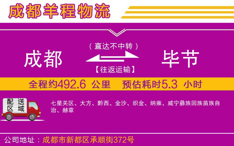 成都至畢節(jié)物流