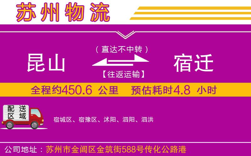昆山到宿遷物流公司