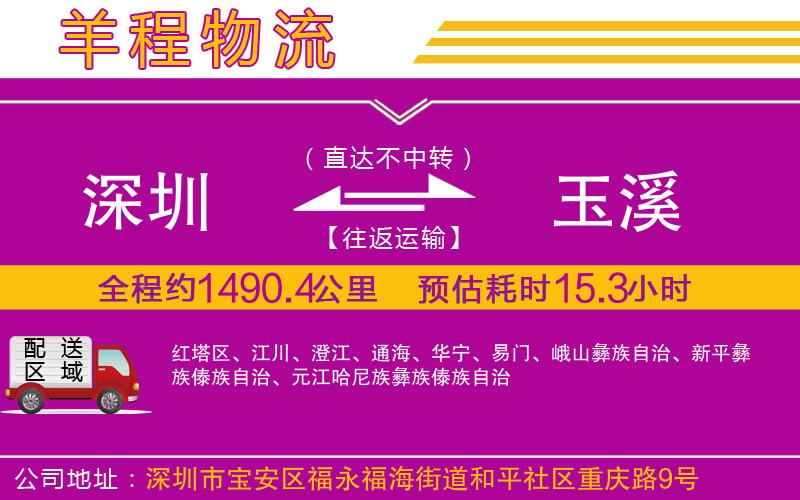 深圳到玉溪物流專線