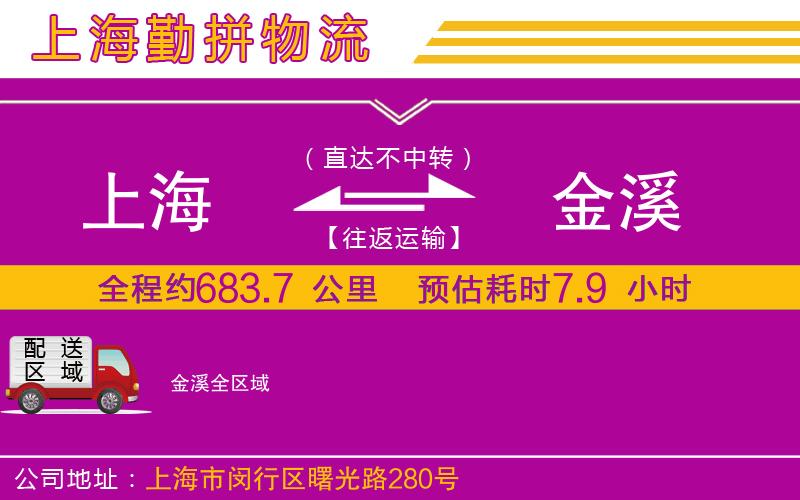 上海到金溪貨運(yùn)公司