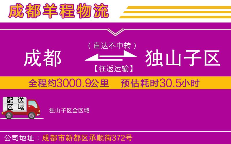 成都發(fā)獨(dú)山子區(qū)貨運(yùn)公司