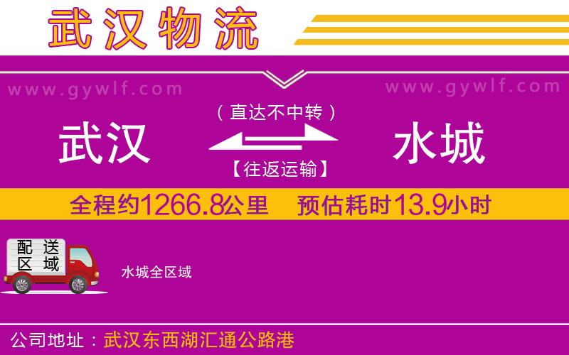 武漢到水城貨運公司
