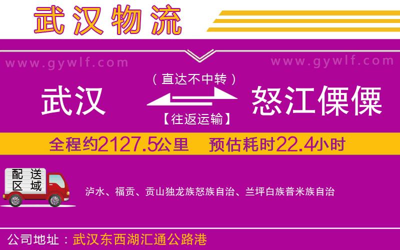 武漢到怒江傈僳族自治州貨運(yùn)公司