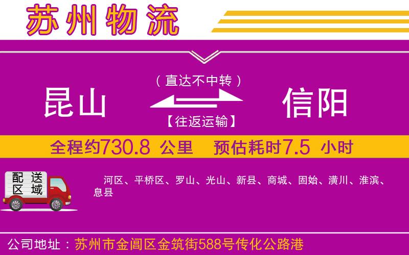 昆山到信陽(yáng)物流公司