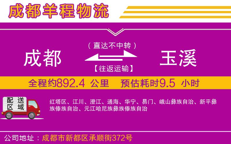 成都發(fā)玉溪貨運(yùn)公司