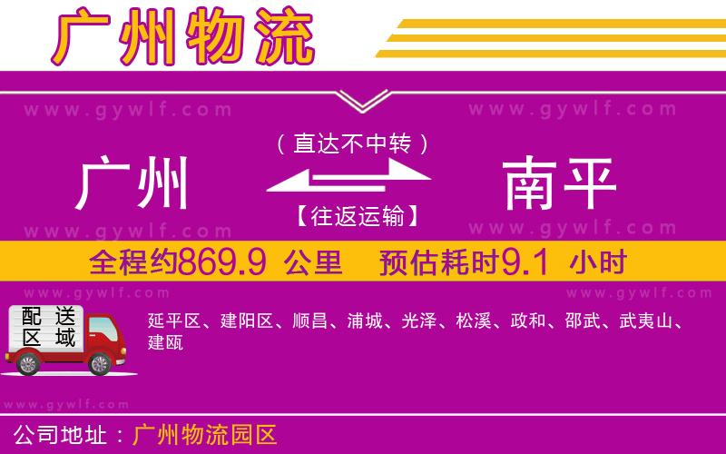 廣州到南平物流公司
