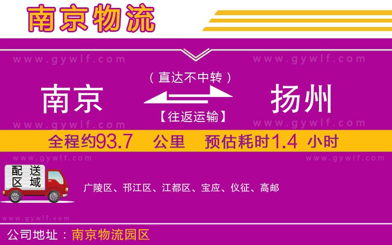 南京到揚州物流公司