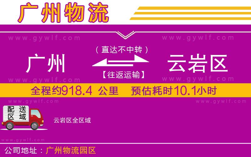 廣州到云巖區(qū)物流公司