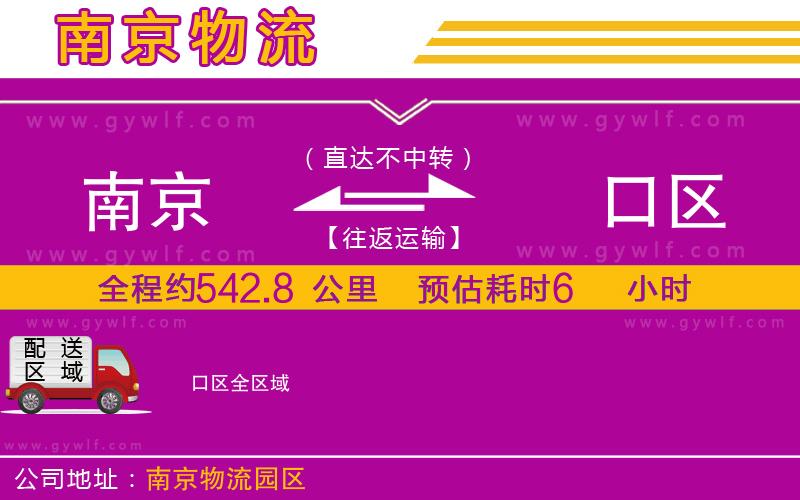 南京到硚口區(qū)物流公司