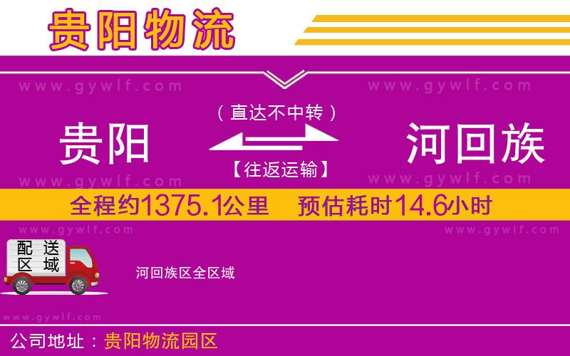 貴陽到瀍河回族區(qū)物流公司