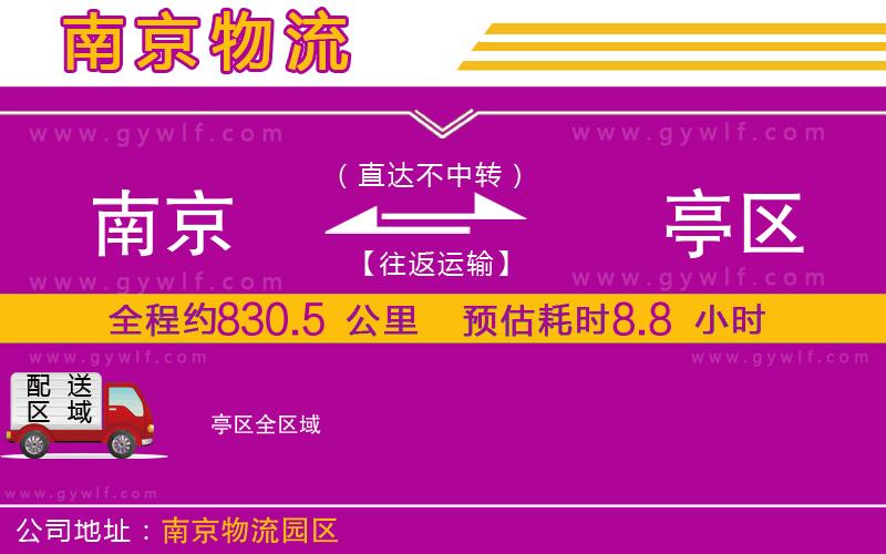 南京到猇亭區(qū)物流公司