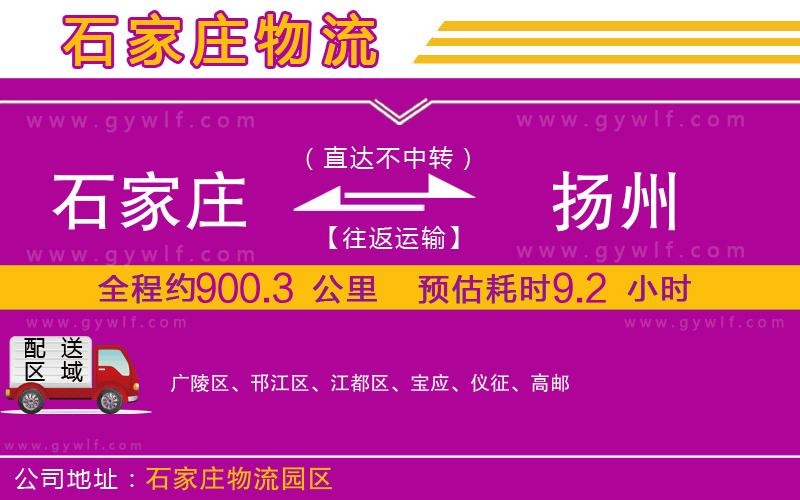 石家莊到揚州物流公司