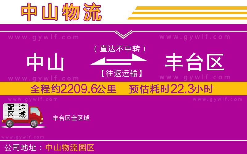 中山到豐臺區(qū)物流公司