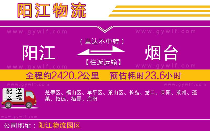 陽(yáng)江到煙臺(tái)物流公司