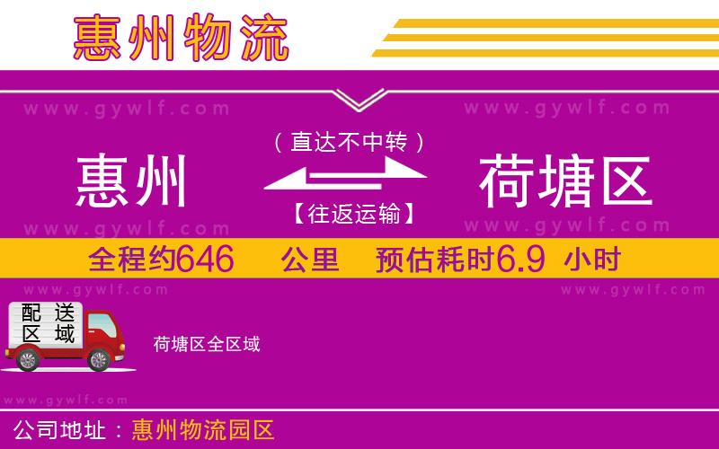 惠州到荷塘區(qū)物流公司