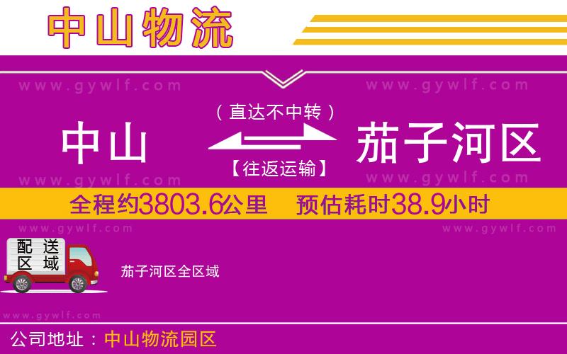 中山到茄子河區(qū)物流公司