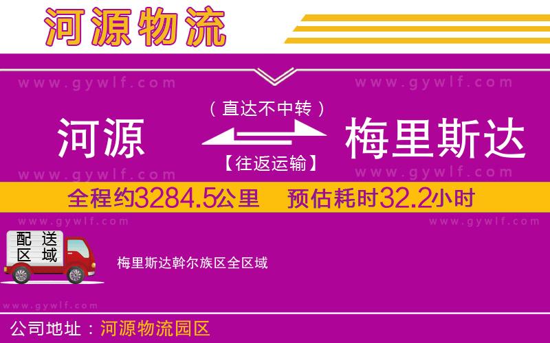 河源到梅里斯達斡爾族區(qū)物流公司