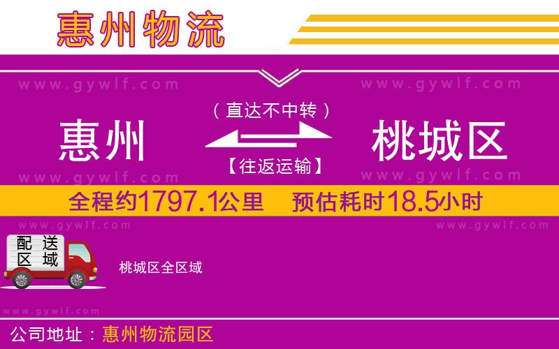 惠州到桃城區(qū)物流公司