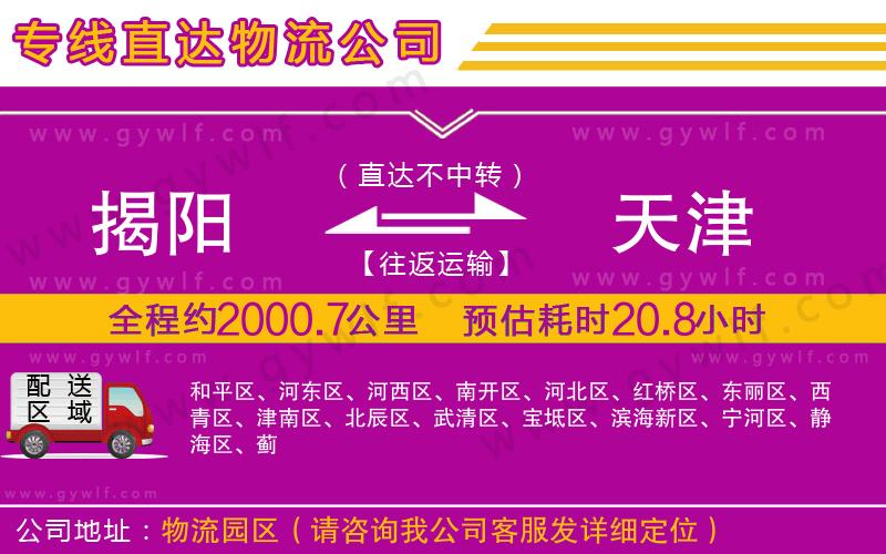 揭陽(yáng)到天津物流公司