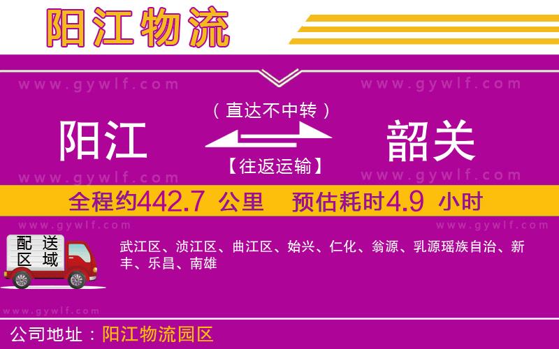 陽江到韶關(guān)物流公司