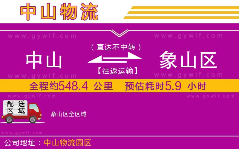 中山到象山區(qū)物流公司