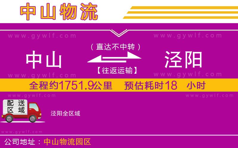 中山到?jīng)荜?yáng)物流公司