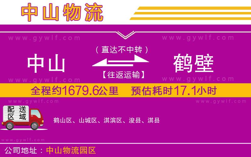 中山到鶴壁物流公司