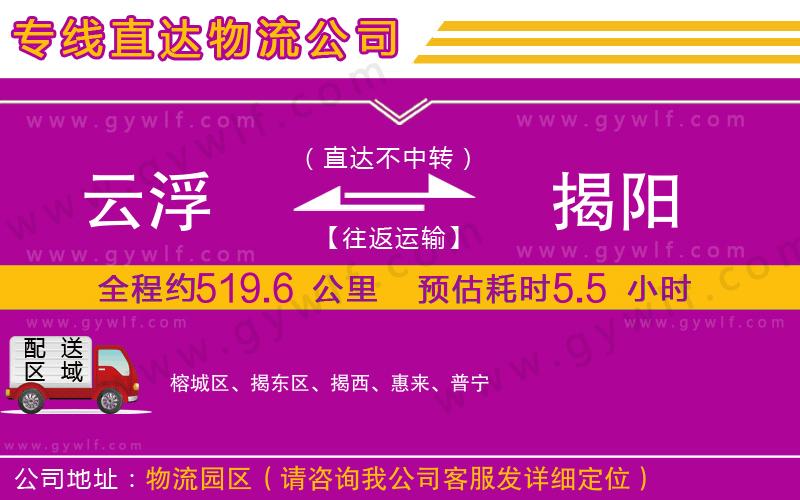 云浮到揭陽(yáng)物流公司