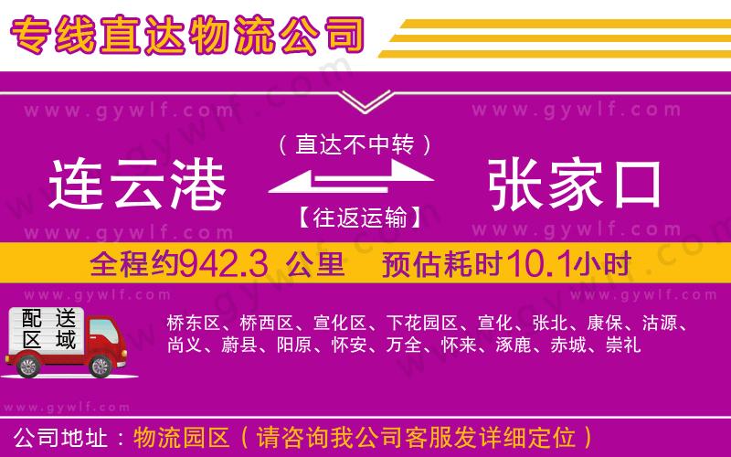 連云港到張家口物流公司