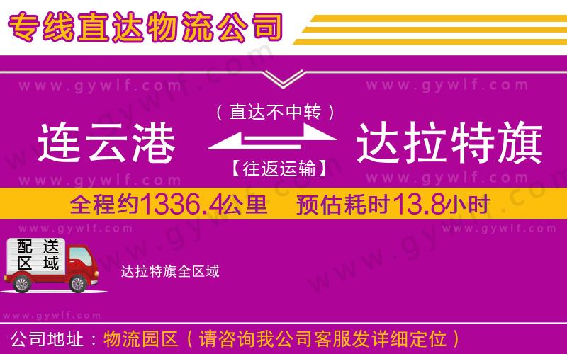 連云港到達(dá)拉特旗物流公司