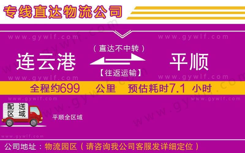 連云港到平順物流公司