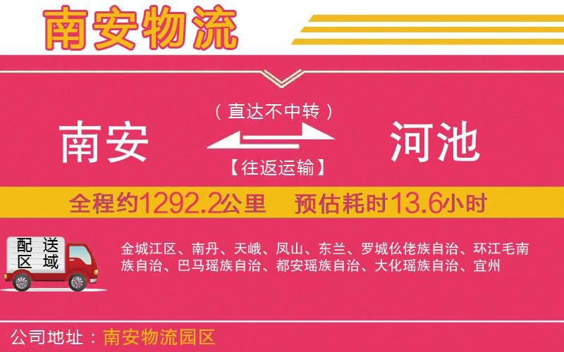 南安到河池物流公司