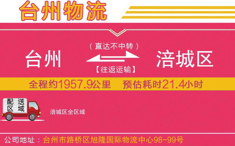 臺州到涪城區(qū)物流公司