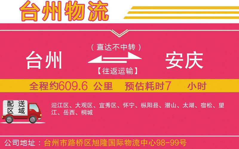 臺(tái)州到安慶物流公司