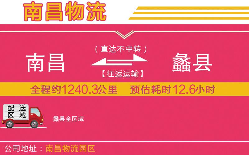 南昌到蠡縣物流公司