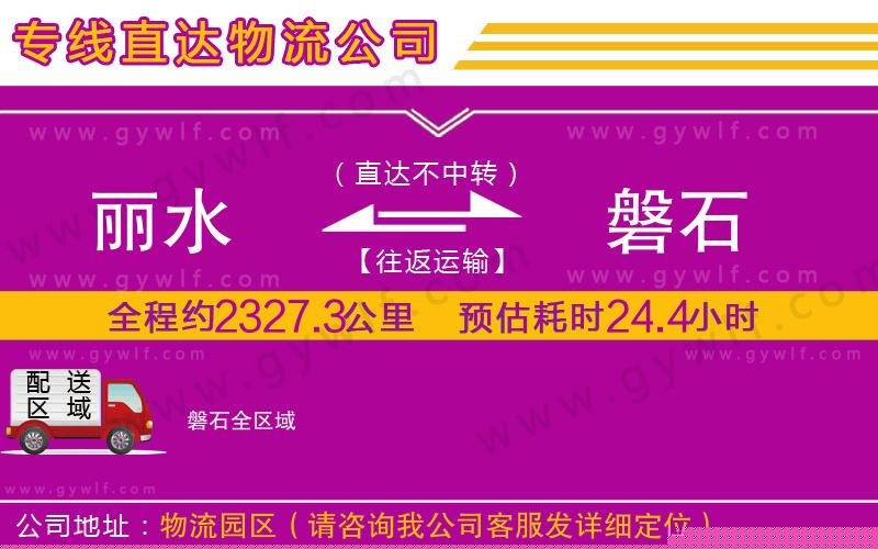 麗水到磐石物流公司