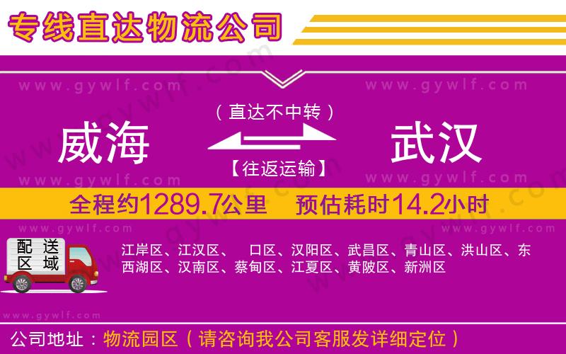 威海到武漢物流公司