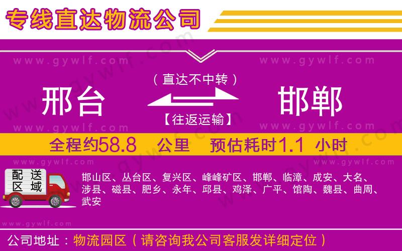 邢臺(tái)到邯鄲物流公司