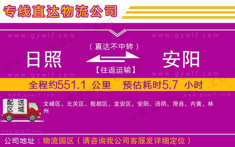 日照到安陽物流公司