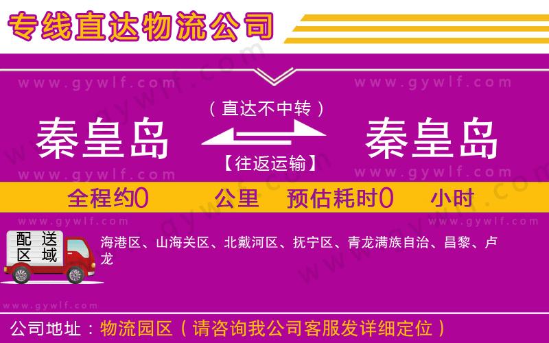 秦皇島到秦皇島物流公司